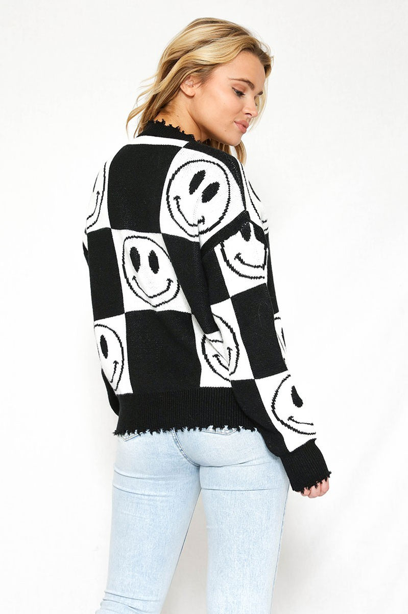 LV Smiley Checkered Crewneck Sweatshirt – Palmetto Twist