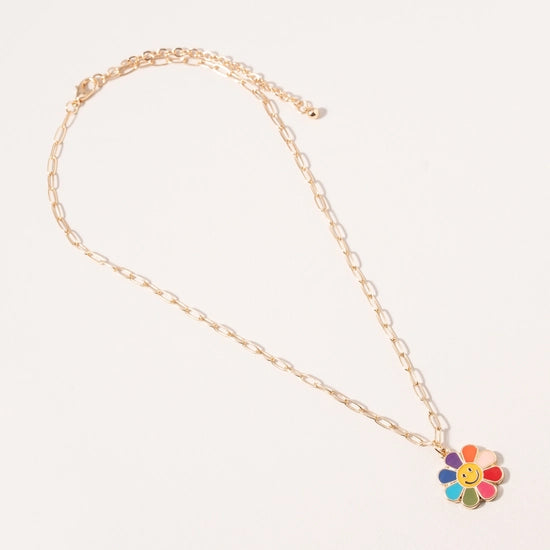 Smiley Daisy Necklace