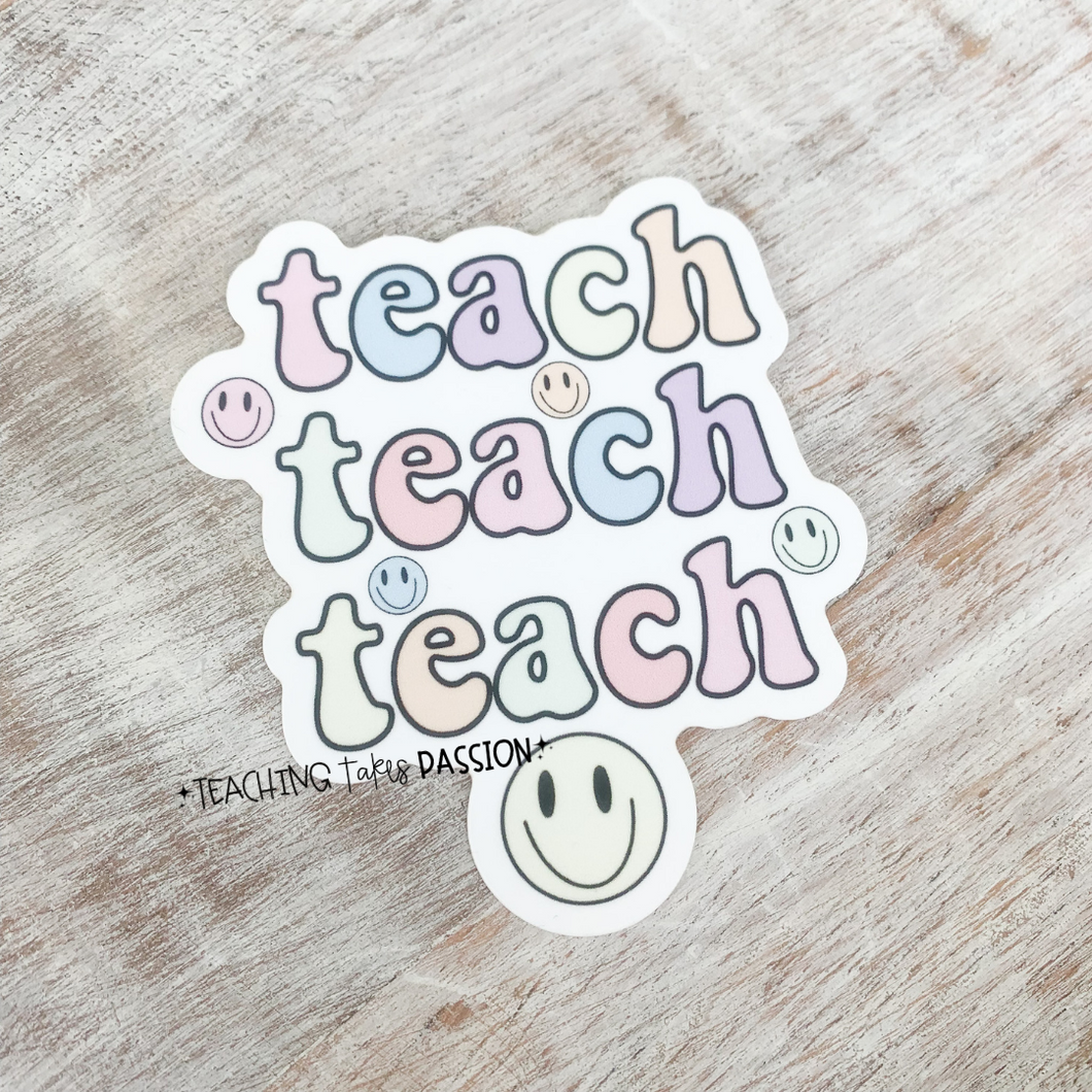 Smiley Teach Sticker