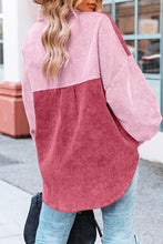 Load image into Gallery viewer, Two Toned Pink Corduroy Shacket
