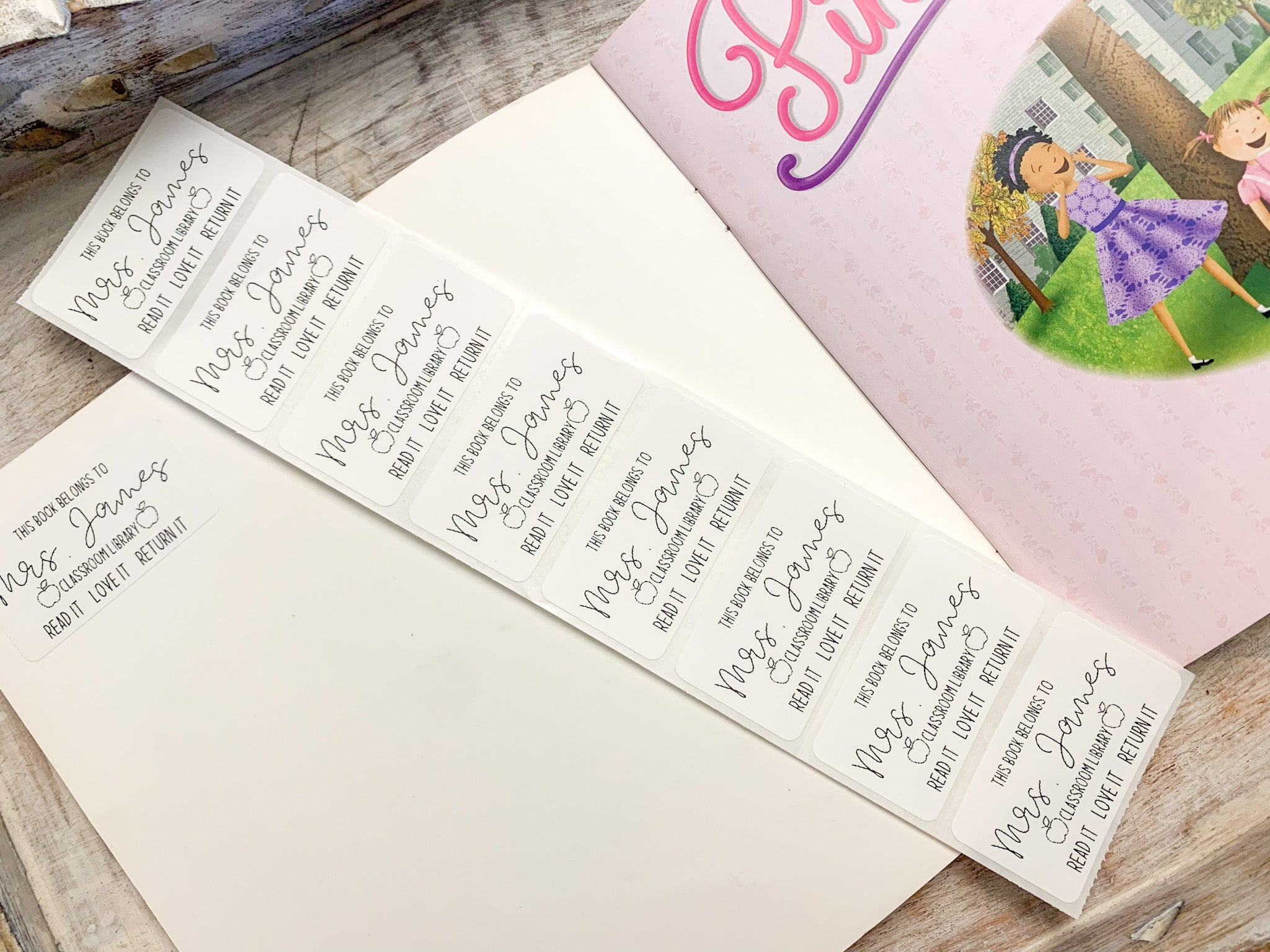 Book Sticker Maker Custom Book Stickers | Design 1 – Teaching Takes Passion