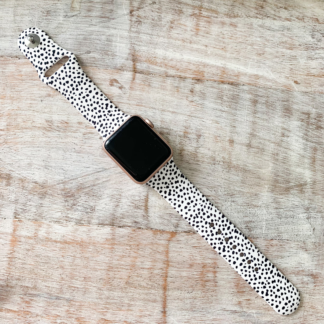 Black Speckled Watch Band