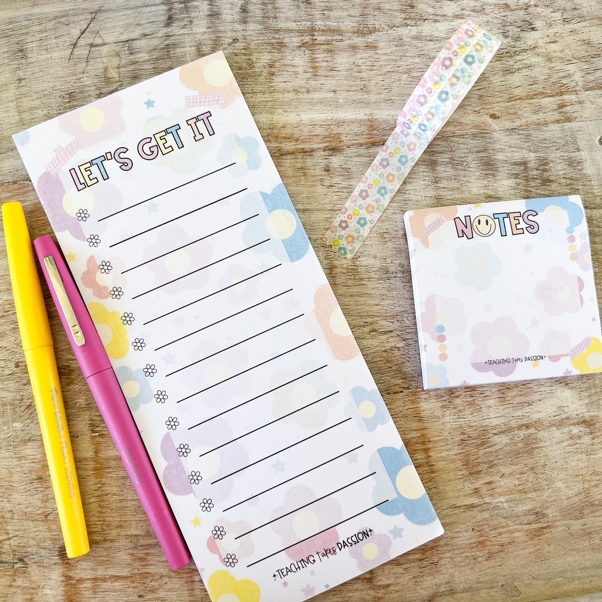 Floral Star Sticky Notes – Teaching Takes Passion