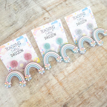 Load image into Gallery viewer, Rainbow Daisy Earrings
