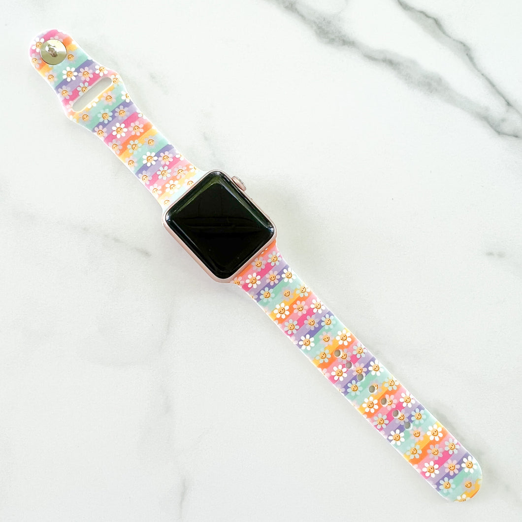 Colorful Daisies Watch Band