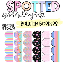 Load image into Gallery viewer, Bulletin Borders | SPOTTED SMILEYS | DIGITAL DOWNLOAD
