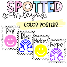 Load image into Gallery viewer, Color Posters | SPOTTED SMILEYS | DIGITAL DOWNLOAD
