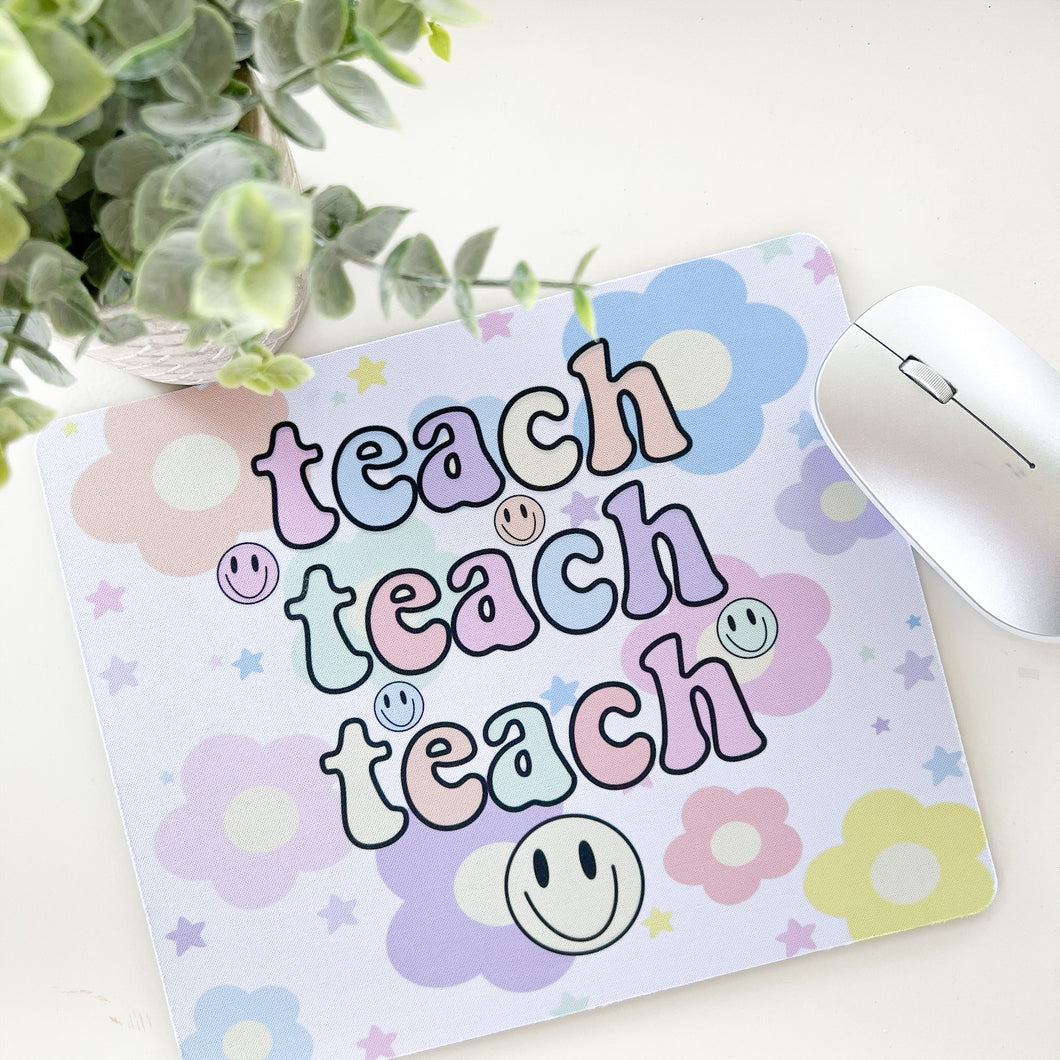 Teacher Mousepad | TEACH Smiley